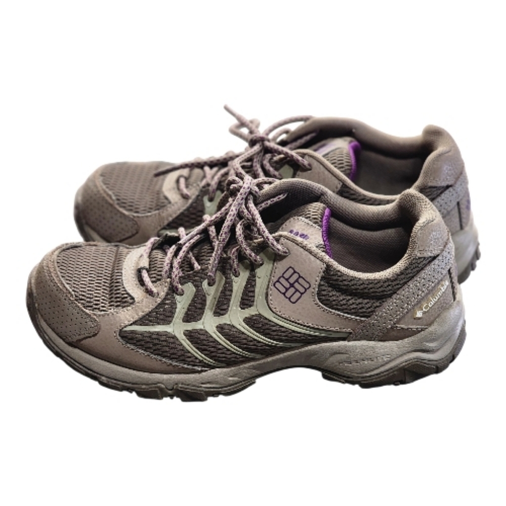Columbia Strata Trail Low Women's Omnitech Size 8.5 Light Brown/gray Waterproof